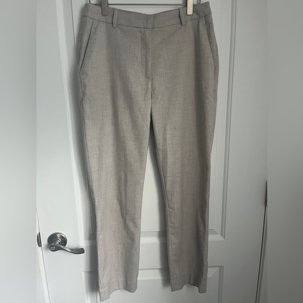 H&M Tan Textured Woven Dress Pants - Size 6